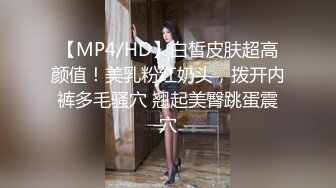 【MP4/HD】白皙皮肤超高颜值！美乳粉红奶头，拨开内裤多毛骚穴 翘起美臀跳蛋震穴