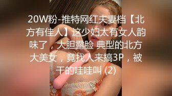 20W粉-推特网红夫妻档【北方有佳人】这少妇太有女人韵味了，大胆露脸 典型的北方大美女，竟找人来搞3P，被干的哇哇叫 (2)